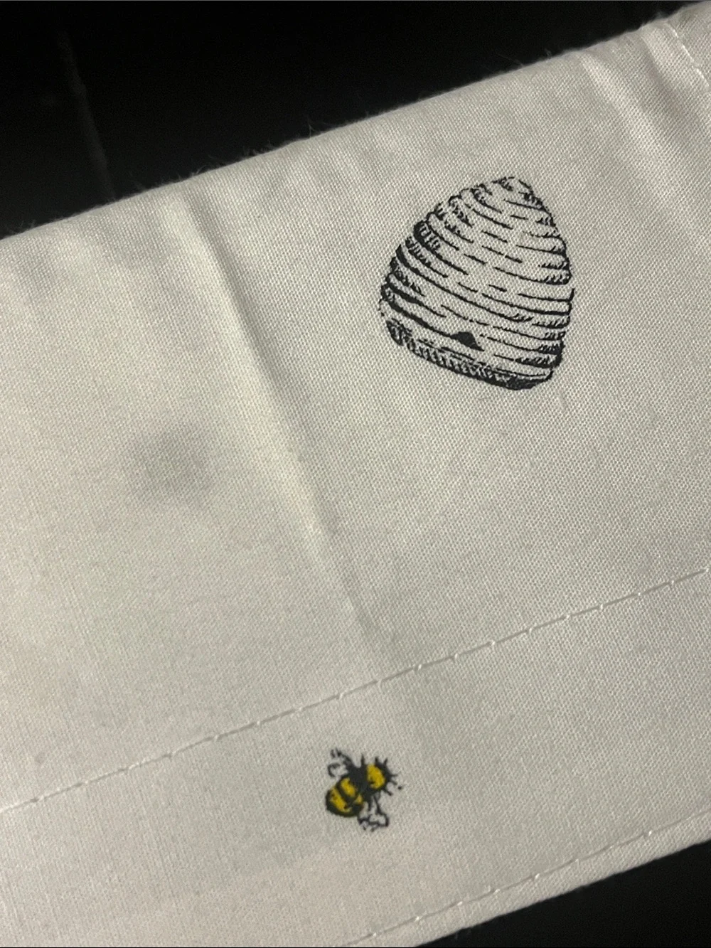 Ralph Lauren Bee Beehive Sheet Set King new White Flat, Fitted. 2 Pillow Cases